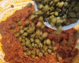 A picture of step 3 of Hara Chana Masala हरा चना मसाला Lila chana nu shake.