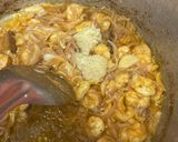 A picture of step 3 of Prawn biriyani/shrimp biriyani.