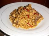 Tumis tempe tetelan sapi