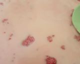 A picture of step 4 of Rava beetroot modak.
