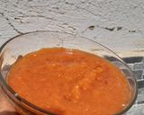 A picture of step 3 of Yam porridge (with pumpkin).