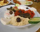 A picture of step 7 of Turkish Hummus - Chickpea Dip.