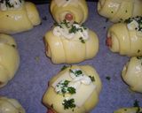 A picture of step 6 of Cheese Wiener Sausage Wraps.