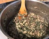 Une image de l'étape 11 de Trio de pâtes aux girolles, pancetta, emmental et persil (pasta cheese).