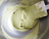 A picture of step 15 of Matcha Chocolate Adzuki Mont Blanc Shortcake.