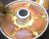 A picture of step 16 of Matcha Green Tea Marbled Chiffon Cake.