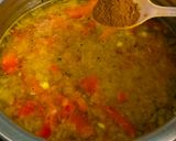 A picture of step 5 of Rooted Warmth Carrot–Ginger Soup (with Protein Chhole Crunch).