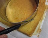 A picture of step 6 of Le Fraisier Style White Chocolate Cake.
