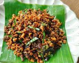 Hình bước làm 2 của món Nấm xào mặn với rong biển