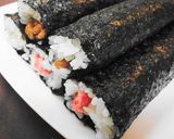A picture of step 7 of Futomaki Sushi with Broiled Eel.