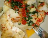 A picture of step 3 of Yam and green sauce with masar kwai.