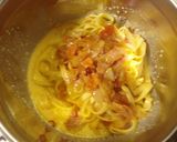 A picture of step 10 of Tomato Carbonara With Plenty Of Bacon.