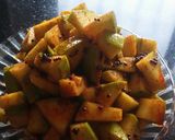 A picture of step 3 of Kairiche Karmath (Instant Mango Pickle).