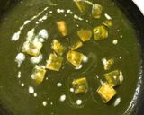 A picture of step 7 of Palak Panner.