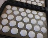 A picture of step 7 of Italian Meringue Macarons.