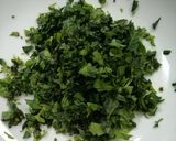 A picture of step 1 of Beetroot Tahbulah.
