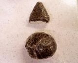 A picture of step 1 of Jiji (from Kiki's Delivery Service) Onigiri.