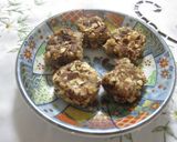 A picture of step 6 of Okara Mochi with Roasted Barley or Kinako Flour.