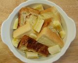 A picture of step 8 of Crispy, Chewy, Fluffy Bread Pudding ♡.