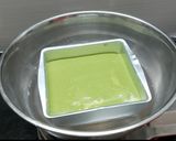 A picture of step 4 of Tricolor fusion sandwich dhokla.