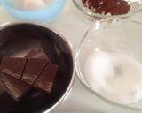 A picture of step 1 of Basic Gateau au Chocolat without Heavy Cream.