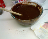 A picture of step 2 of Oreo chocolate cake.