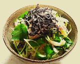 A picture of step 2 of Egg over Rice with Shio-Kombu.