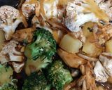 Foto del paso 5 de la receta: Verduras con pollo en salsa teriyaki