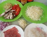 Foto langkah ke 1 dari resep Korean fried shirataki rice with cheese #siapramadan.
