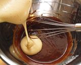 A picture of step 4 of Molten Chocolate Cake for Valentine's Day.