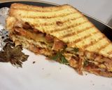 A picture of step 9 of Chicken Fajita cheese sandwich.