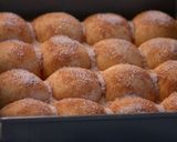 A picture of step 10 of Honey and Cinnamon Sugar-Topped Pull-Apart Bread Made With Natural Homemade Starter.