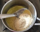 A picture of step 2 of Amaranth halwa with jaggery.