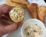 A picture of step 14 of Sweet chana dal cone.