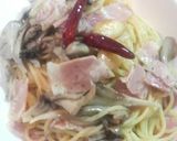 A picture of step 7 of Spaghetti Aglio, Olio e Peperoncino.