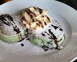 A picture of step 11 of Mint Chocolate Chip Pancakes.