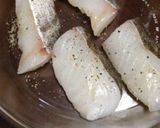 A picture of step 2 of Pacific Cod Meunière.