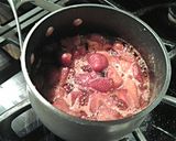 A picture of step 2 of Fresh Strawberry Chiffon Layer Cake with Chocolate and Strawberry Whipped cream.
