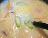 A picture of step 4 of Cream Soup Side Dish with Wiener Sausages.