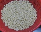 Hình bước làm 1 của món Bắp xào ruốc