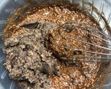 Hình bước làm 2 của món Bánh Brownie yến mạch đỗ đen đậu đỏ