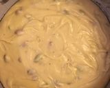 A picture of step 5 of Eggless blondie.