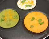 A picture of step 5 of Tricolour Uttapam.
