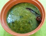 A picture of step 3 of Hariyali Daal.