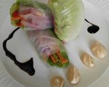 Foto del paso 10 de la receta: Rollitos vegetarianos con obleas de arroz