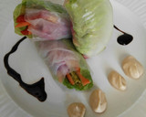 Foto del paso 10 de la receta: Rollitos vegetarianos con obleas de arroz