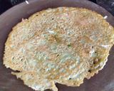 A picture of step 5 of Crispy Whole Green Gram dal and vegetable chila.