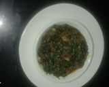 A picture of step 6 of Methi bhaji.