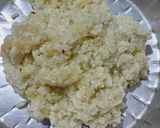 A picture of step 2 of Chhena poda.