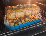 Foto del paso 6 de la receta: Pollo relleno con salsa de granada